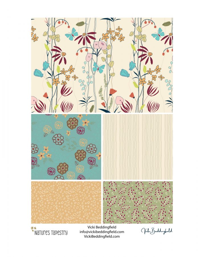 Nature's Tapestry Cream complete collection sell sheet